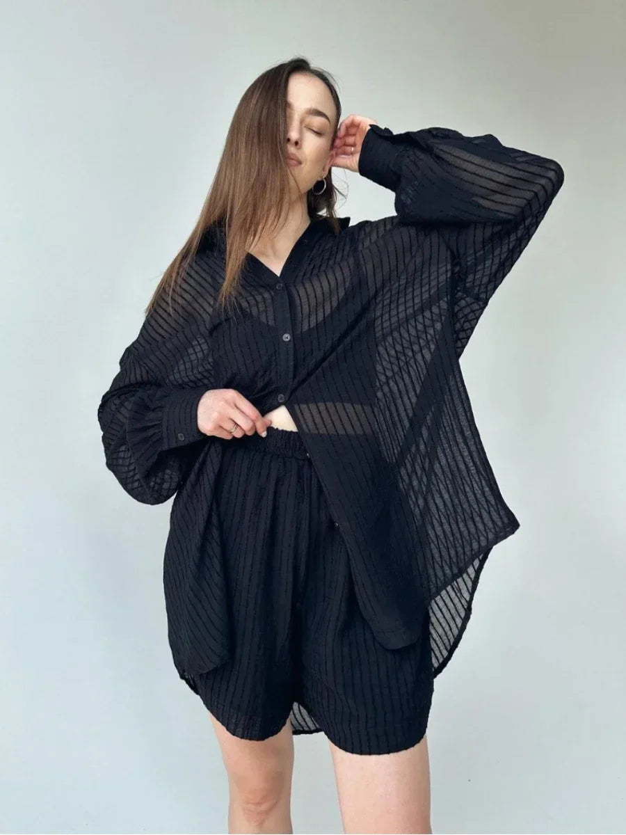 Blubelle Women Summer 2-Piece Set – Elegant Casual Outfit