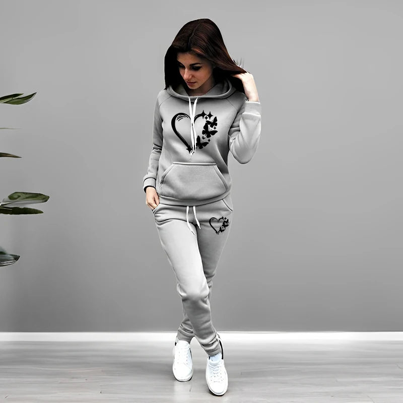 Women's Butterfly Jogger Set – Hoodie & Sweatpants 2025