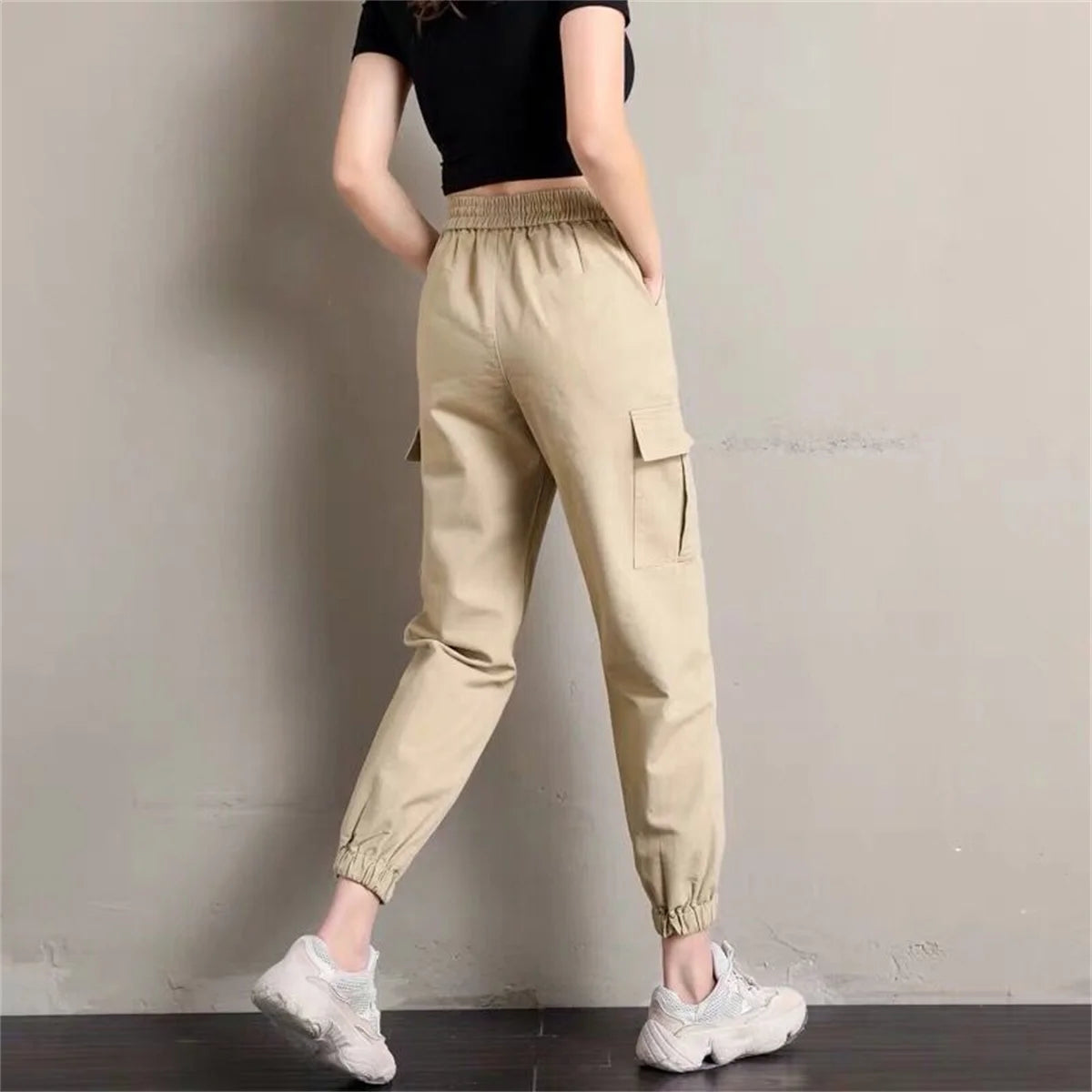 Women's Cool Cargo Joggers - High Waist Casual Pants