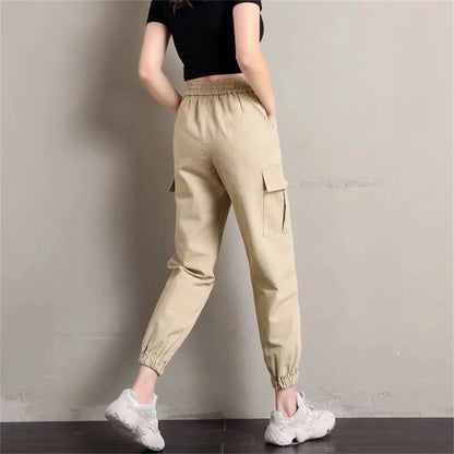 Women's Cool Cargo Joggers - High Waist Casual Pants
