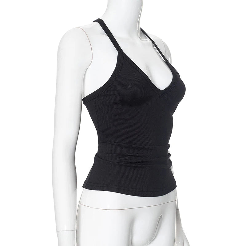 Women’s V-Neck Ribbed Tank Top – Spring/Summer 2025