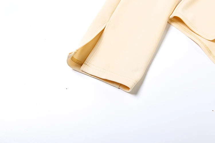 Weird Puss Women's 2-Piece Ruffled Jacket & Skirt