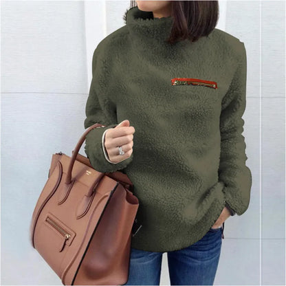 Cozy winter turtleneck sweater soft stylish sexy