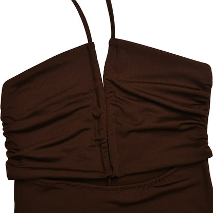 Sleeveless Sexy Midi Backless Slim Club Party Dress