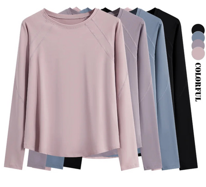 Women Yoga Shirt Quick-Dry Breathable Workout Activewear