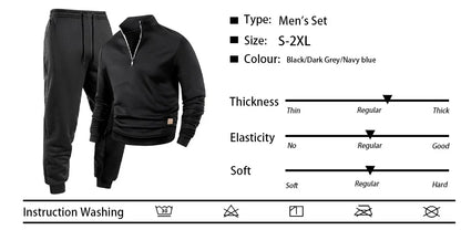 Men's Casual Tracksuit 2-Piece – Pullover & Pants 2025