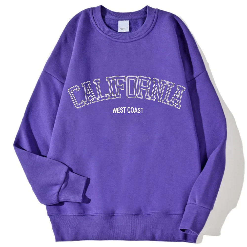 Korean Trend Women’s California Hoodie – Long Sleeve Pullover