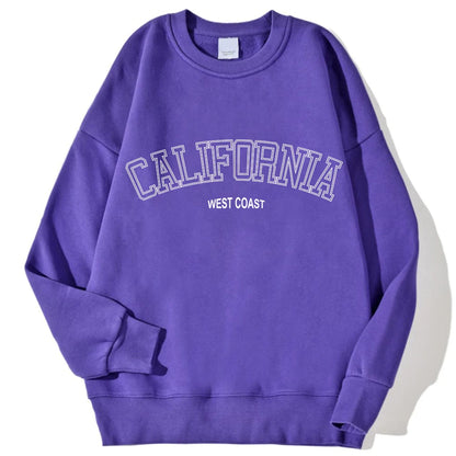Korean Trend Women’s California Hoodie – Long Sleeve Pullover