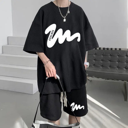 Men's Summer Casual T-Shirt & Shorts Set