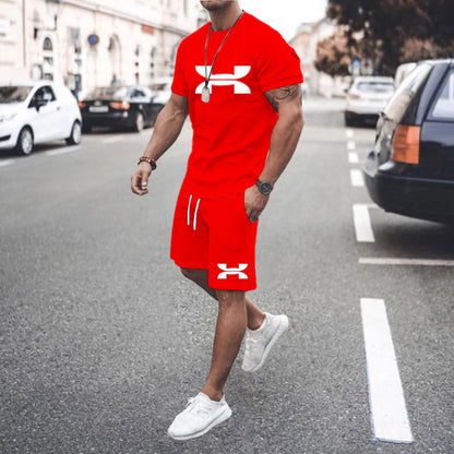 Men's 2025 Summer Casual Tracksuit – T-Shirt & Shorts