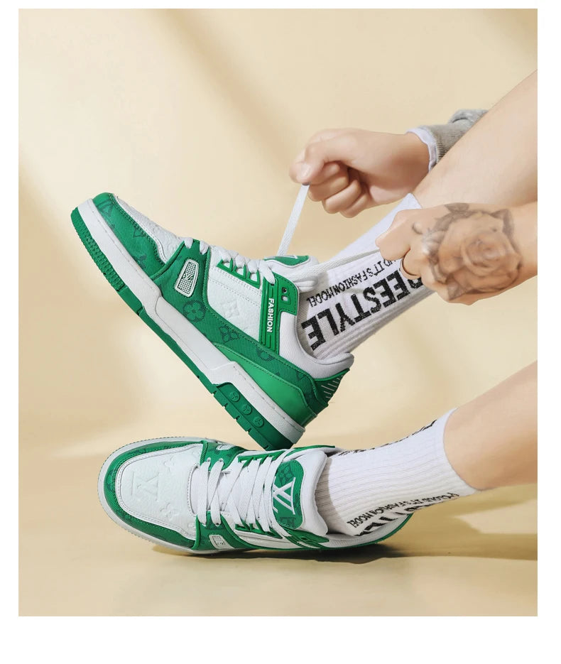 Luxury 2025 LV sneakers, unisex casual fashion shoes