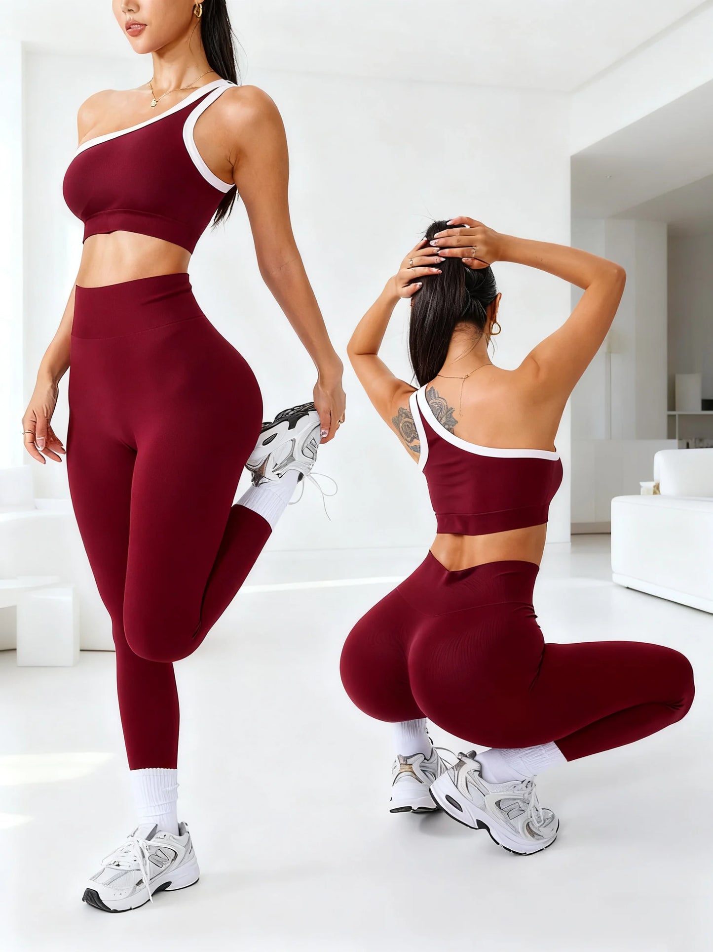Women’s 2pcs Yoga Set – High Waist Leggings & Bra