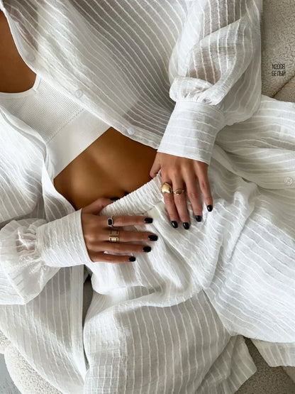 Blubelle Women Summer 2-Piece Set – Elegant Casual Outfit