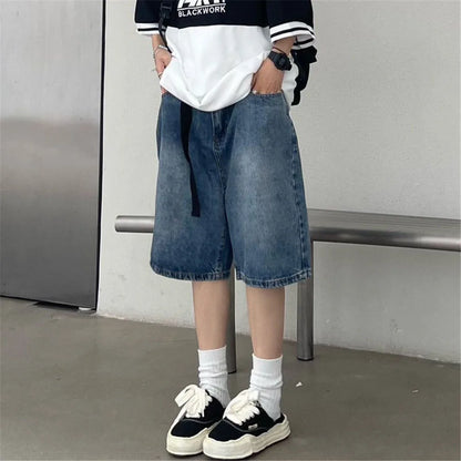 Y2K Baggy Denim Shorts Vintage Wide Leg Summer Streetwear