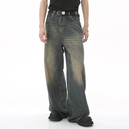 Men’s baggy wide leg vintage denim jeans