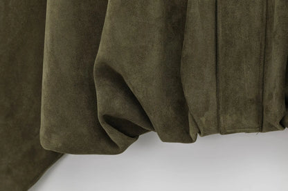 Women’s Vintage Suede Bomber Jacket