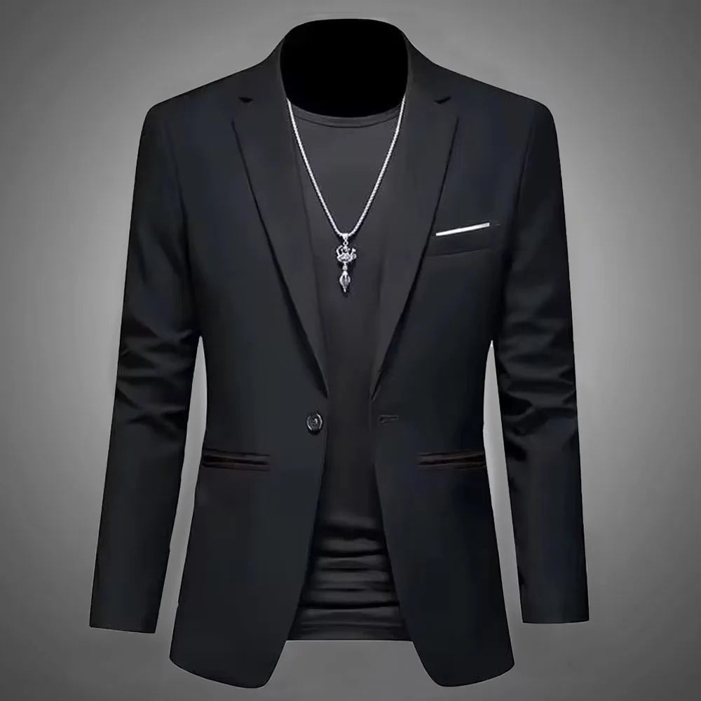 Men's Slim Fit Casual Business Blazer