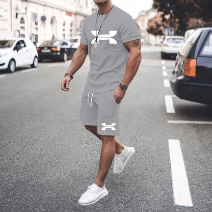 Men's 2025 Summer Casual Tracksuit – T-Shirt & Shorts