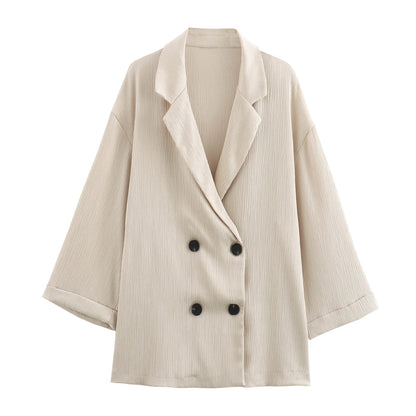 Women’s Autumn Blazer & Pants Set – Office Outfit