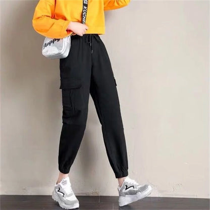 Women's Cool Cargo Joggers - High Waist Casual Pants