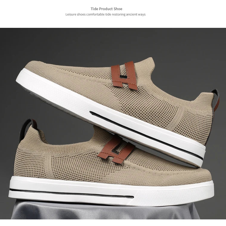 Men's Casual Lightweight Breathable Sports Walking Canvas Shoes