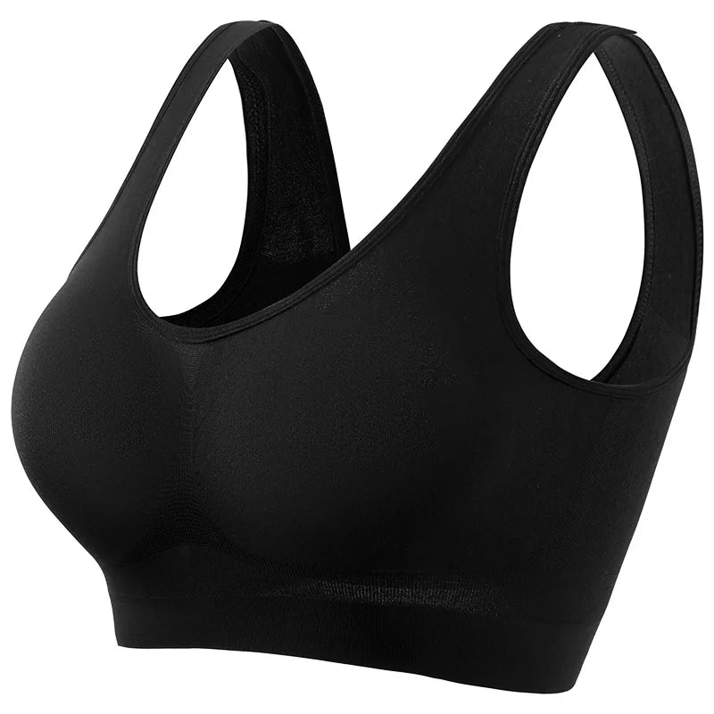 Seamless sports bra women, padded yoga running underwear