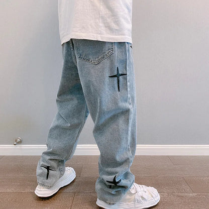 Men's Baggy Wide Leg Streetwear Jeans
