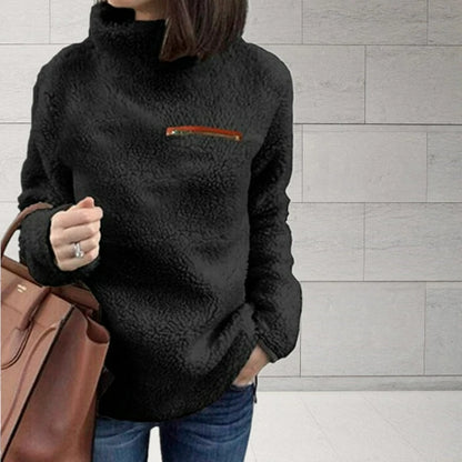 Cozy winter turtleneck sweater soft stylish sexy