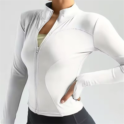 Women's Quick-Dry Sports Jacket – Yoga, Running, Fitness Top