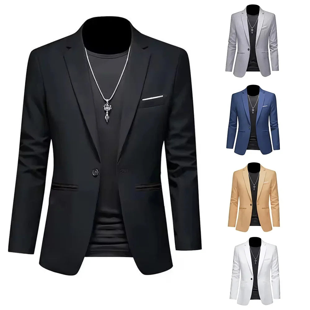 Men's Slim Fit Casual Business Blazer
