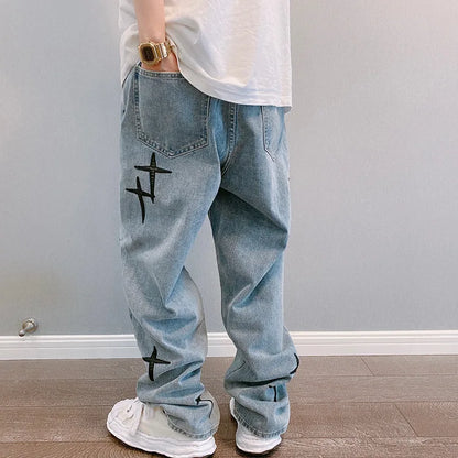 Men's Baggy Wide Leg Streetwear Jeans