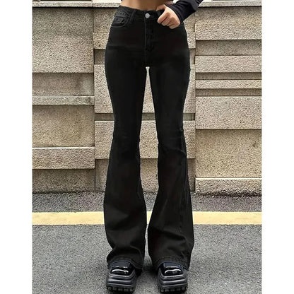 Women's High Waist Flared Jeans Stretch Bootcut Denim Pants