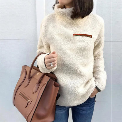 Cozy winter turtleneck sweater soft stylish sexy