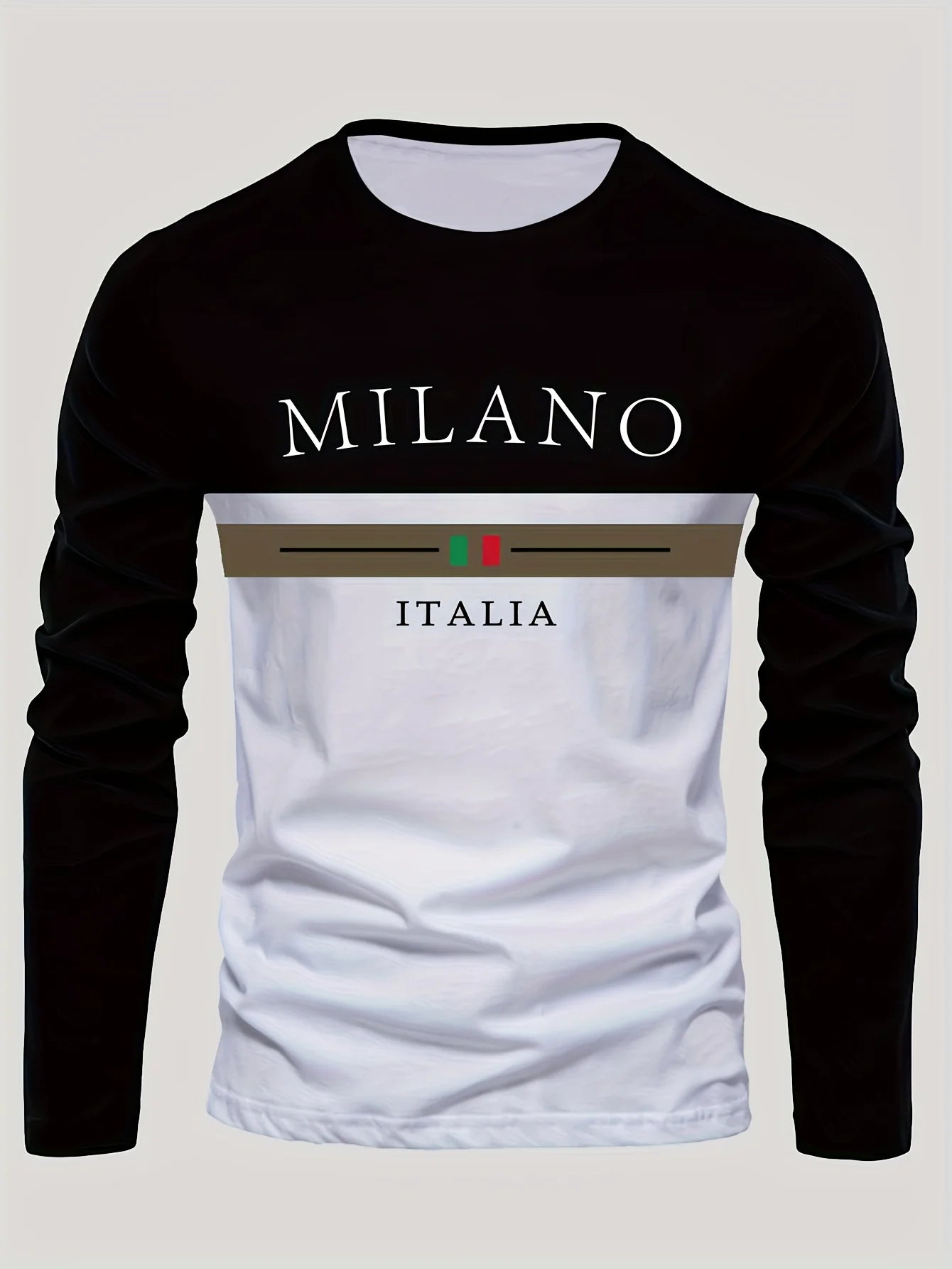 Men's summer casual print T-shirt breathable quick-dry