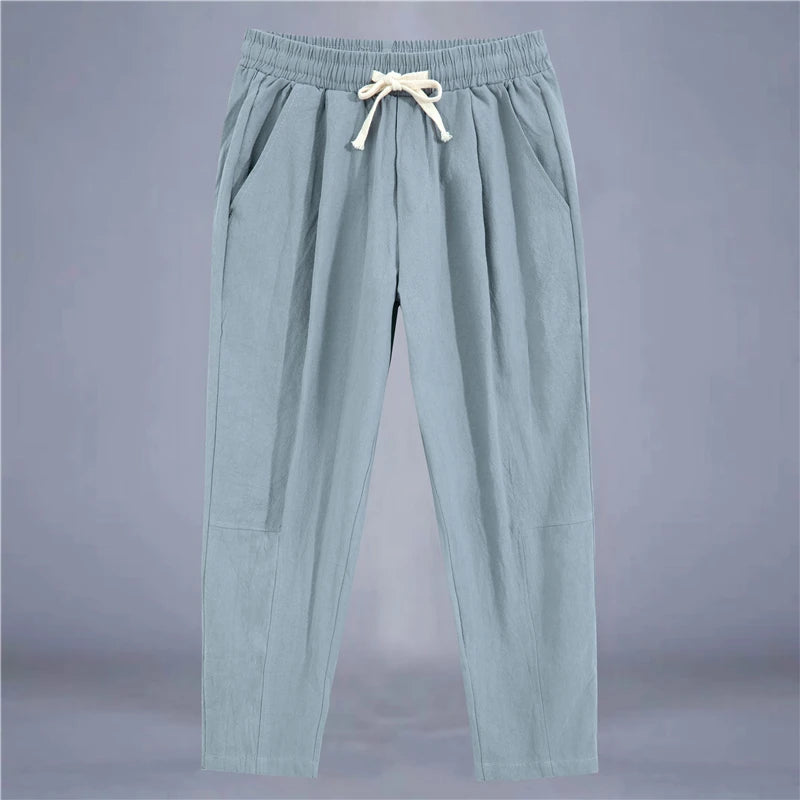 Men's Cotton Linen Casual Street Pants