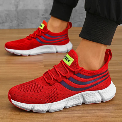 Lightweight breathable men sneakers running walking athletic shoes