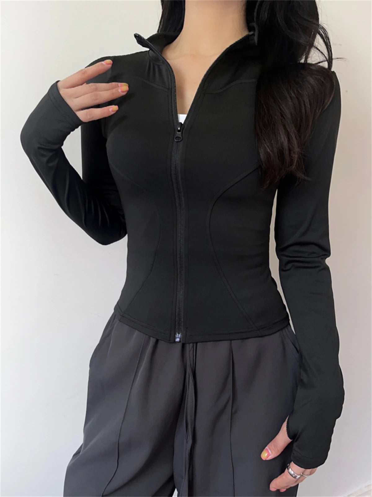 Women's Quick-Dry Sports Jacket – Yoga, Running, Fitness Top