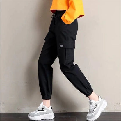 Women's Cool Cargo Joggers - High Waist Casual Pants