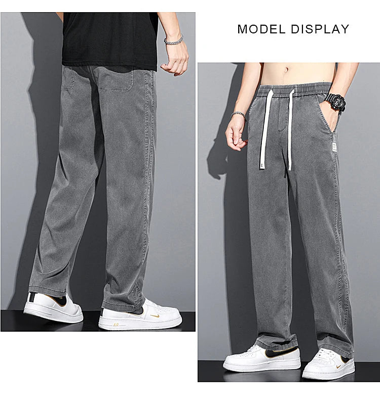 Men's Spring/Summer Soft Lyocell Loose Jeans