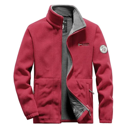 Men’s Jacket, Winter Fleece, Tactical, Outdoor, Hiking, Army