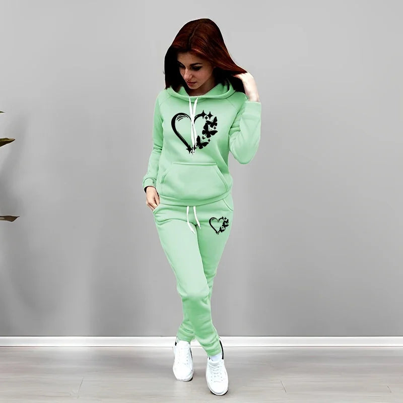 Women's Butterfly Jogger Set – Hoodie & Sweatpants 2025
