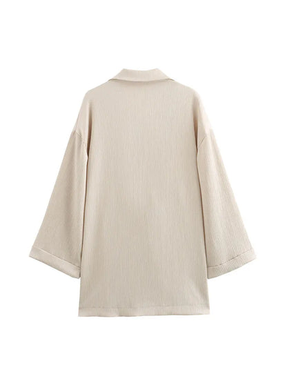 Women’s Autumn Blazer & Pants Set – Office Outfit