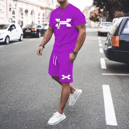 Men's 2025 Summer Casual Tracksuit – T-Shirt & Shorts
