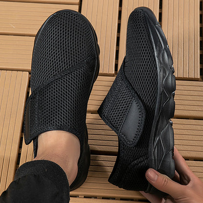 Comfortable diabetic walking shoes designed for swollen, wide feet