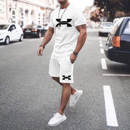 Men's 2025 Summer Casual Tracksuit – T-Shirt & Shorts