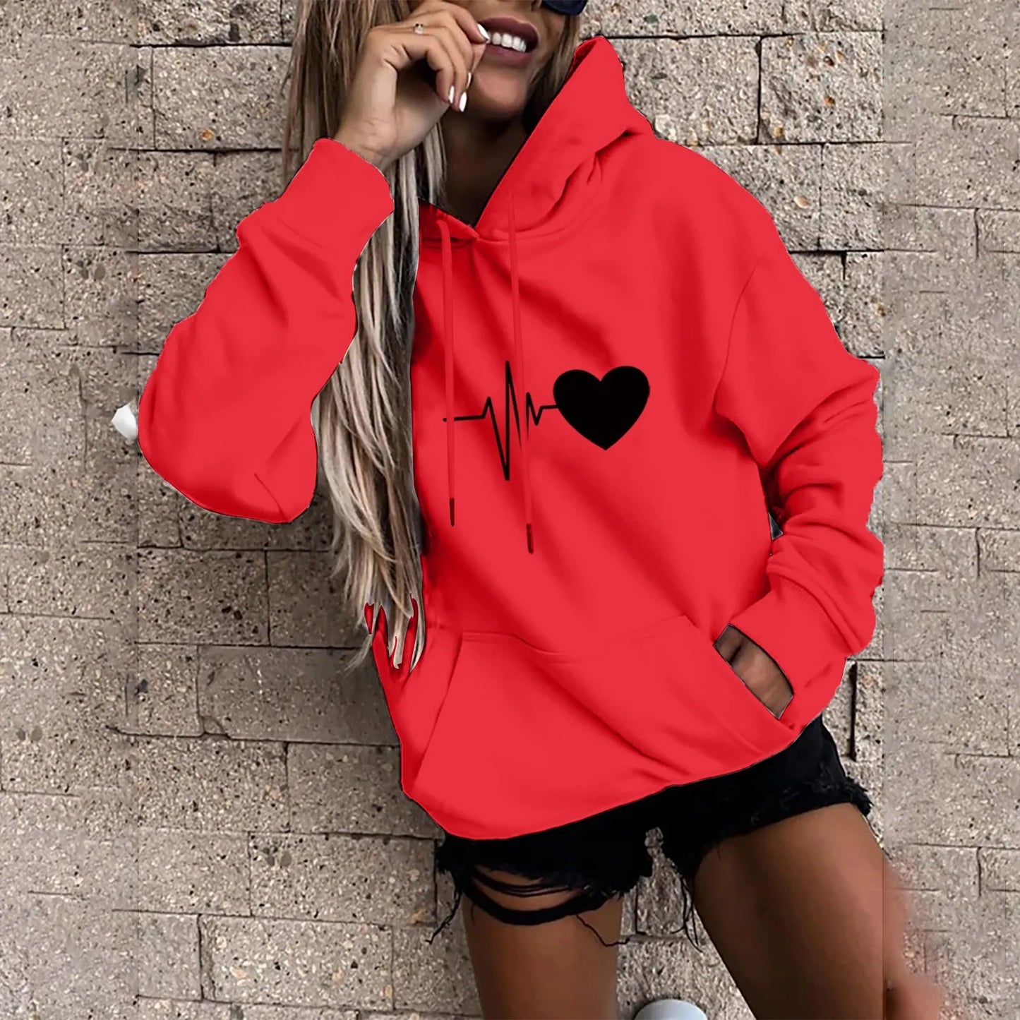 Casual Fun Print Women's Hoodie