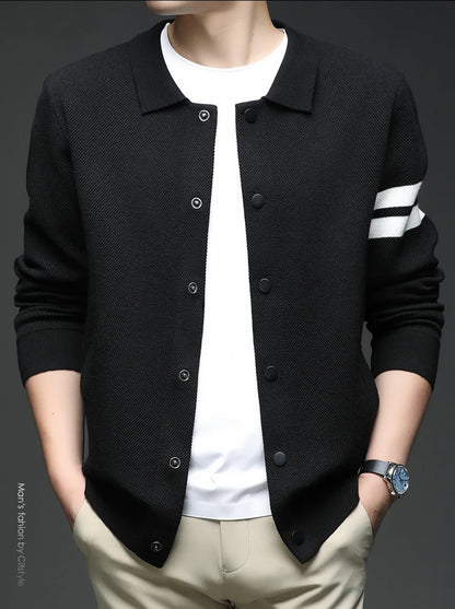 Men's sweater knitted cardigan autumn winter fashion versatile jacket casual