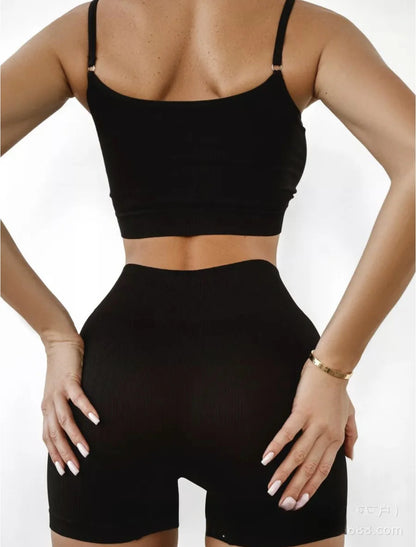 Women's Seamless Russian Yoga Set – Vest & Pants