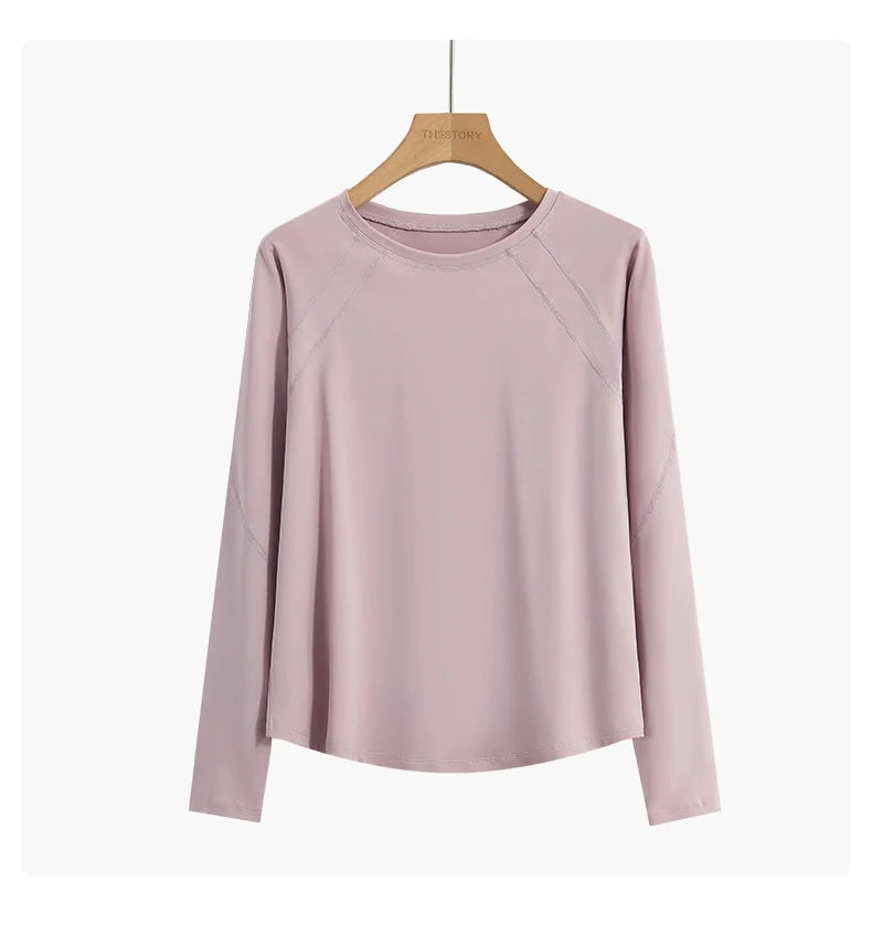 Women Yoga Shirt Quick-Dry Breathable Workout Activewear