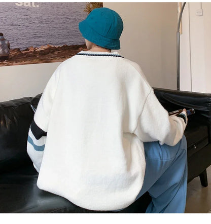 Men's, Korean V-neck Sweater Casual Autumn Winter Comfortable